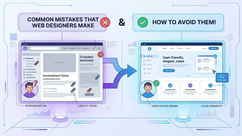 10 Common Mistakes that Amateur Web Designers Make & How to Avoid Them!