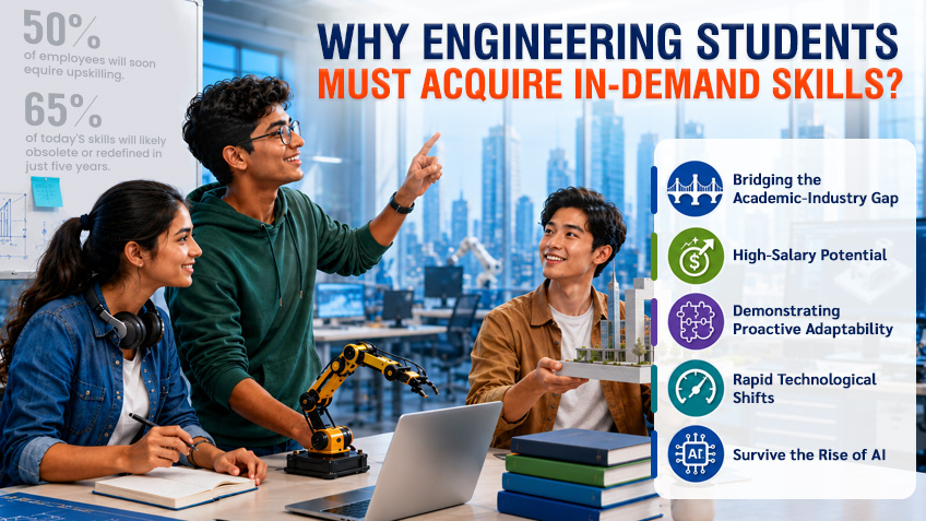 Reasons why engineering students must acquire in-demand skills.