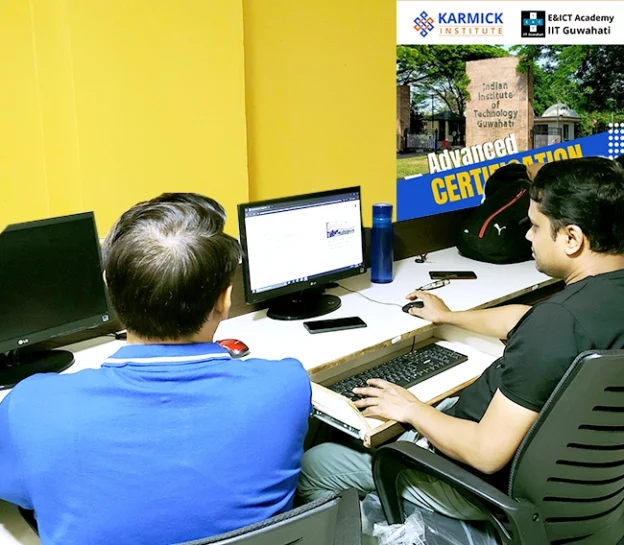 Karmick Institute students practicing in lab